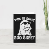 Halloween Retro Boo Ghost Dies ist ein Bootblatt Karte (Vorderseite)