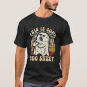 Halloween Retro Boo Ghost Dies ist ein Bootblatt T-Shirt (Vorderseite)