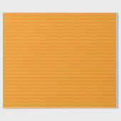 Halloween Retro Bright Orange Zickzack Geschenkpapier (Flach)