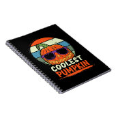 Halloween Retro coolster Pumpkin Premium Notizblock (Rechte Seite)