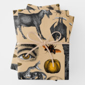 Halloween Retro Creepy Decoration Geschenkmuster Geschenkpapier Set (Beispiel)