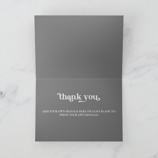 Halloween Retro Disco Spiders & Disco Ball Wedding Dankeskarte (Innenseite)