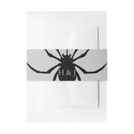 Halloween Retro Disco Spiders & Disco Ball Wedding Einladungsbanderole