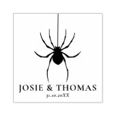 Halloween Retro Disco Spiders & Disco Ball Wedding Gummistempel (Prägung)