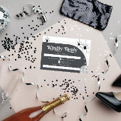 Halloween Retro Disco Spiders & Disco Ball Wedding RSVP Karte