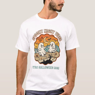 Halloween Retro-Geister-Nacht T-Shirt