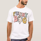 HALLOWEEN RETRO GROOVY FUNNY BOO GHOST T-Shirt (Vorderseite)