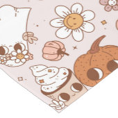 HALLOWEEN RETRO GROOVY PUMPKINS UND GHOSTEN KURZER TISCHLÄUFER (Ecke)