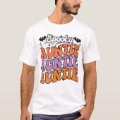 HALLOWEEN RETRO GROOVY SPOOKY AUNTY T-Shirt (Vorderseite)