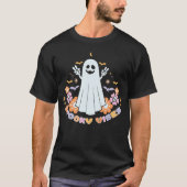 HALLOWEEN RETRO GROOVY SPOOKY VIBES T-Shirt (Vorderseite)
