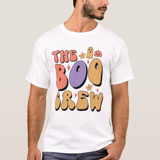 HALLOWEEN RETRO GROOVY THE BOO CREW T-Shirt (Vorderseite)
