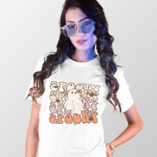 HALLOWEEN RETRO GROOVY VINTAG SPOOKY GHOST T-Shirt