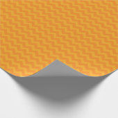 Halloween Retro Helles Orange Chevron Geschenkpapier (Ecke)
