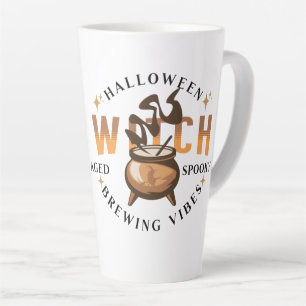 Halloween Retro Hexe braut  Milchtasse