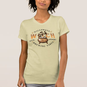 Halloween Retro Hexe braut T-Shirt