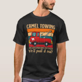 Halloween Retro Karneval Kamel Towing Adult Humor T-Shirt (Vorderseite)