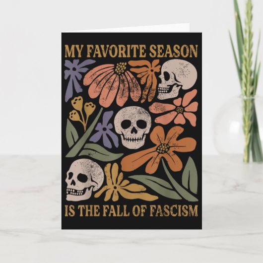 Halloween Retro My Favorite Season Is The Fall Of Karte (Vorderseite)