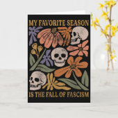 Halloween Retro My Favorite Season Is The Fall Of Karte (Gelbe Blume)