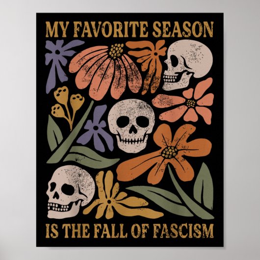 Halloween Retro My Favorite Season Is The Fall Of Poster (Vorne)