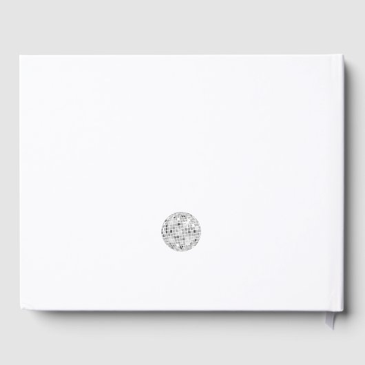 Halloween Retro Spiders & Disco Ball Wedding Gästebuch (Rückseite)