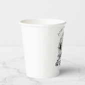 Halloween Retro Spiders & Disco Ball Wedding Pappbecher (Rechts)