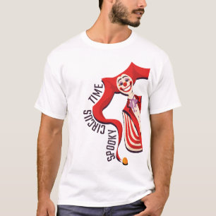 Halloween Retro Spooky Clown farbenfroher Sonnenzi T-Shirt