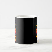 Halloween Retro-Turnen Flip oder Treat Turner Kaffeetasse (Mittel)