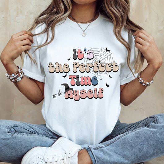 Halloween Retro Vibes | Perfekte Zeit, um selbst z T-Shirt