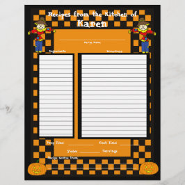 Halloween-Rezept-Seite