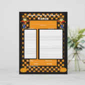 Halloween-Rezept-Seite (Stehend Vorderseite)