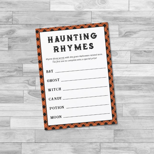 Halloween Rhyming Words Game-Halloween-Party (Von Creator hochgeladen)