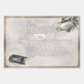 Halloween Rib Cage und Owl Vinatge Ephemera Geschenkpapier Set (Vorderseite)