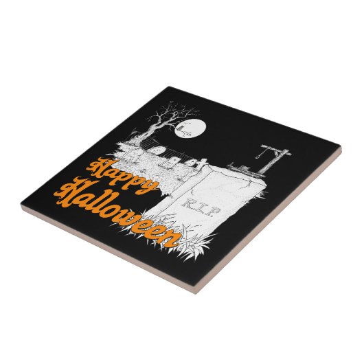 Halloween-RIP Fliese (Seite)