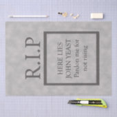 Halloween RIP Funny Toumbstone Dekoration Seidenpapier (Handwerk)