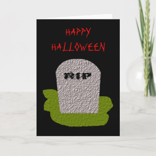 Halloween RIP Grabstein Grußkarte Karte