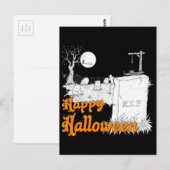 Halloween-RIP Postkarte (Vorne/Hinten)
