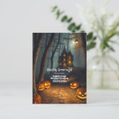 Halloween Road Business Holiday Werbeaktion Postca Postkarte (Stehend Vorderseite)