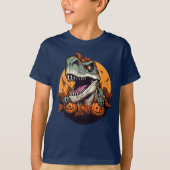Halloween Roars to Life: T-Rex Halloween für Kinde T-Shirt (Vorderseite)