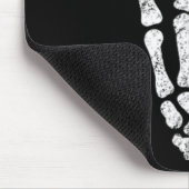 Halloween Rock Hand Skeleton Rock'n'Roll Symb Mousepad (Ecke)