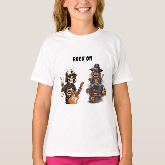 Halloween rock on T-Shirt (Vorderseite)