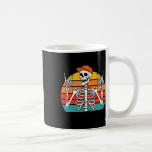 Halloween-Rocker-Skelett-Mütze Cool Punk Rock Männ Kaffeetasse