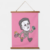 Halloween Rockers Wandteppich Mit Holzrahmen (Vorderseite 2)