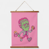 Halloween Rockers Wandteppich Mit Holzrahmen (Vorderseite 3)