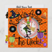 Halloween Rockin' Rund um das Party der Uhr - SRF Einladung (Vorne/Hinten)