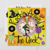 Halloween Rockin' Rund um das Party der Uhr - SRF Einladung (Vorne/Hinten)