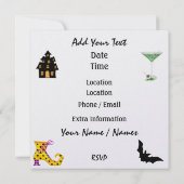 Halloween Rockin' Rund um das Party der Uhr - SRF Einladung (Rückseite)