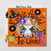 Halloween Rockin' Rund um das Party der Uhr - SRF Einladung (Vorne/Hinten)