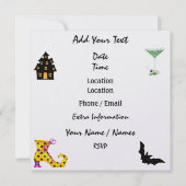 Halloween Rockin' Rund um das Party der Uhr - SRF Einladung (Rückseite)