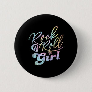 Halloween Rock'n'Roll Girl Retro Kostüme Gefärbte Button