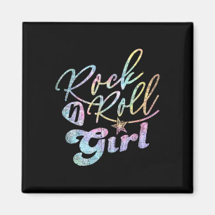 Halloween Rock'n'Roll Girl Retro Kostüme Gefärbte Magnet